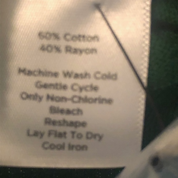 Talbots NWT Green polo button shirt  short sleeve size misses XL - Picture 7 of 7